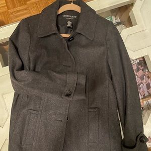Centigrade XS outer wear Wool blend coat Charcoal grey